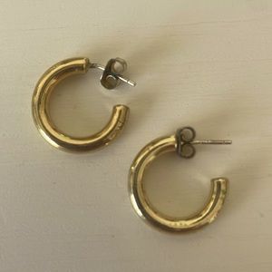 Madewell gold hoop earrings